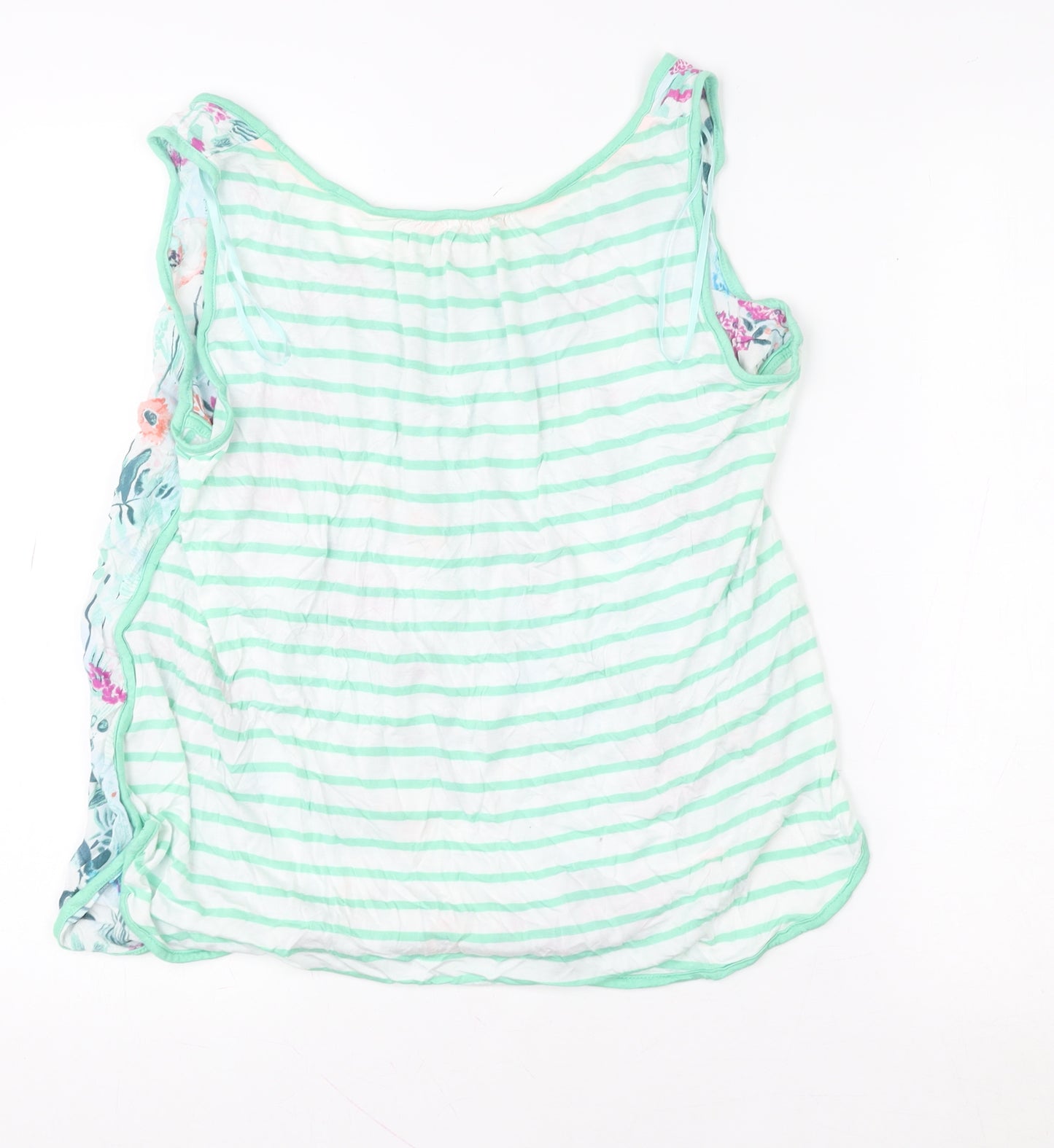 Joules Womens Multicoloured Floral Cotton Tank Top Size 14