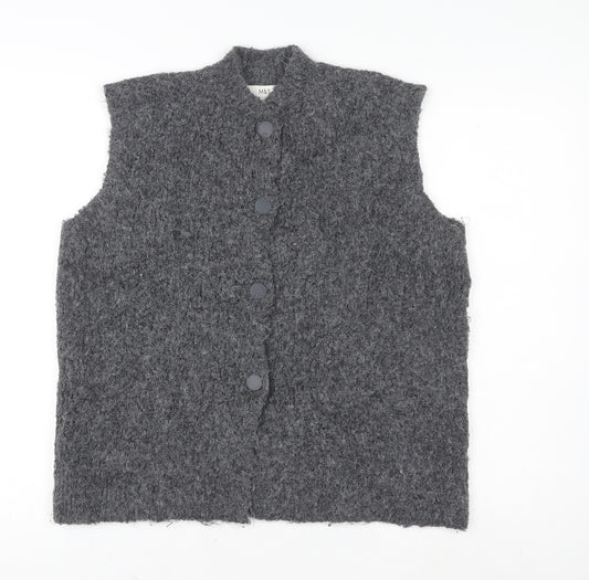 Marks and Spencer Women’s Grey Wool Blend Sleeveless Vest XS