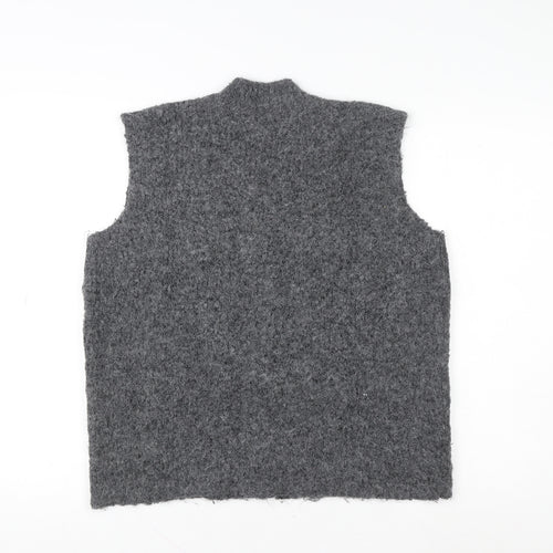 Marks and Spencer Women’s Grey Wool Blend Sleeveless Vest XS