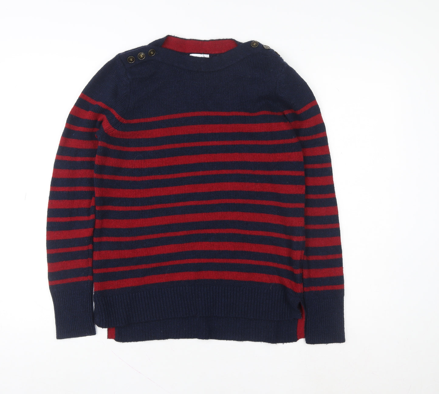 Kenar Womens Multicoloured Striped Wool Blend Jumper Size L