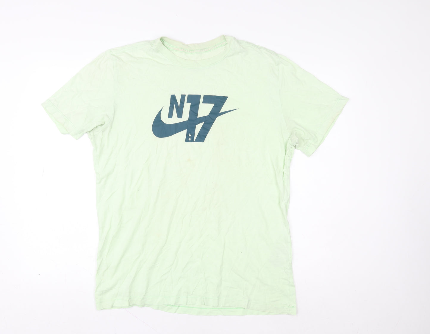 Nike Men's Green N17 Graphic Sports T-Shirt Size L