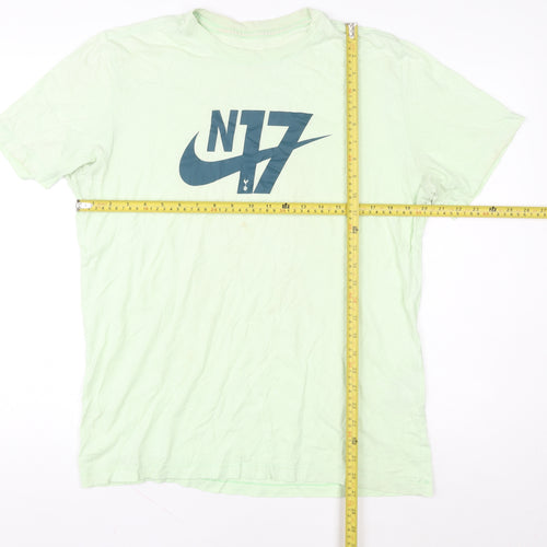 Nike Men's Green N17 Graphic Sports T-Shirt Size L