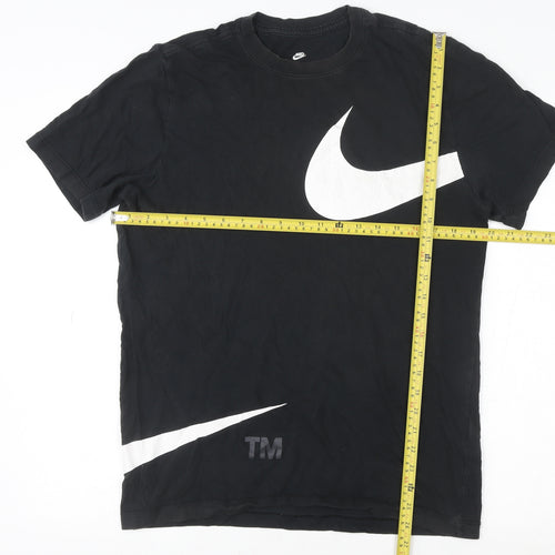 Nike Men's Black Graphic Logo Sports T-Shirt Size M