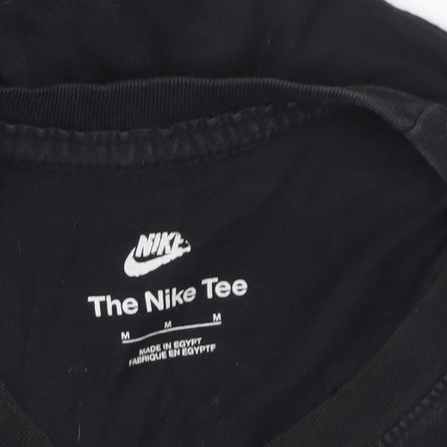 Nike Men's Black Graphic Logo Sports T-Shirt Size M