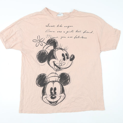 Primark Disney Women Pink Minnie Mouse T-Shirt Nightshirt L