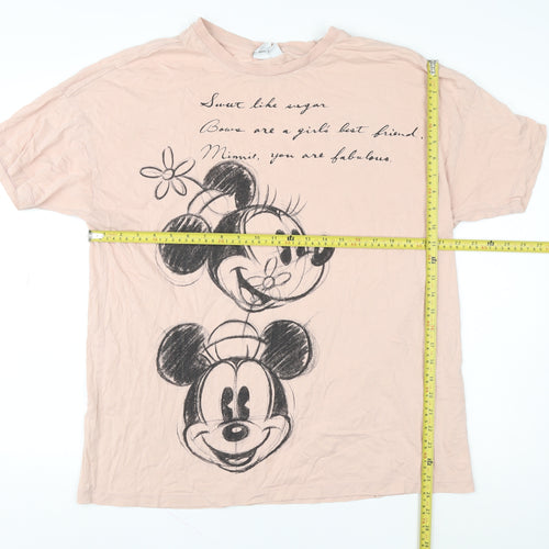 Primark Disney Women Pink Minnie Mouse T-Shirt Nightshirt L