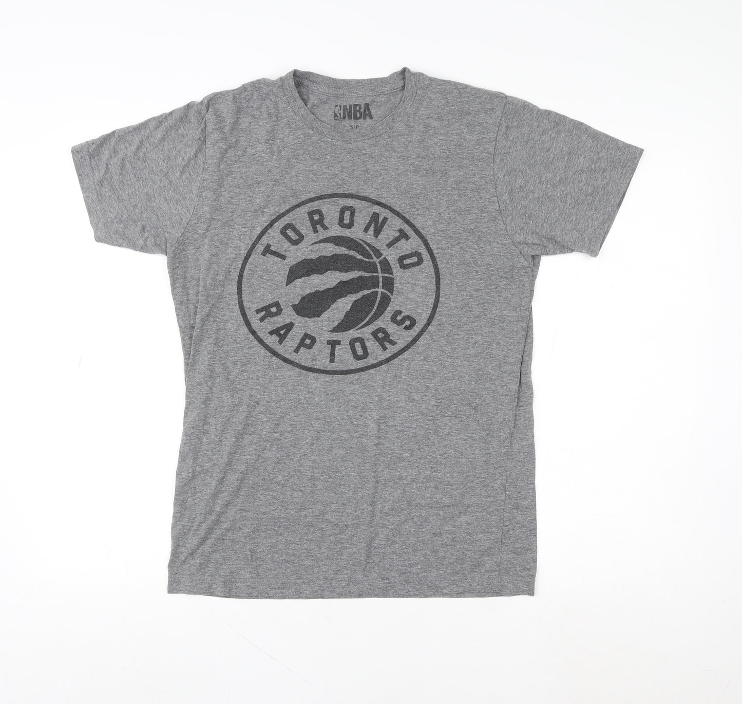 NBA Toronto Raptors Men's Grey Small Graphic T-Shirt