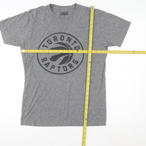 NBA Toronto Raptors Men's Grey Small Graphic T-Shirt