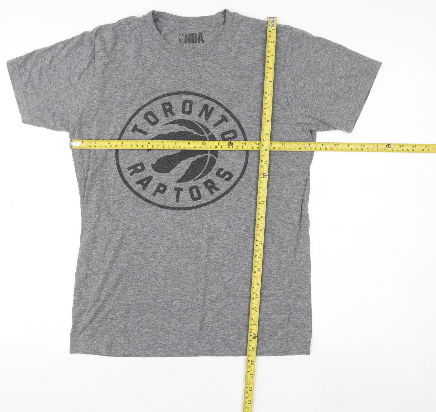 NBA Toronto Raptors Men's Grey Small Graphic T-Shirt