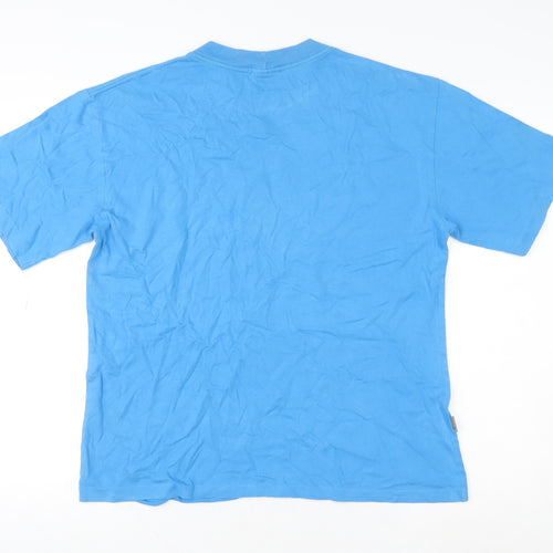 Cloud Women's Blue HMS Bounty Pitcairn Island Graphic Cotton T-Shirt Medium
