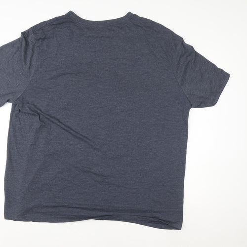 George Men's Blue Star Wars Stormtrooper Christmas 4XL Graphic T-Shirt