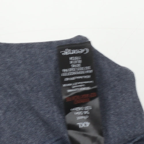 George Men's Blue Star Wars Stormtrooper Christmas 4XL Graphic T-Shirt