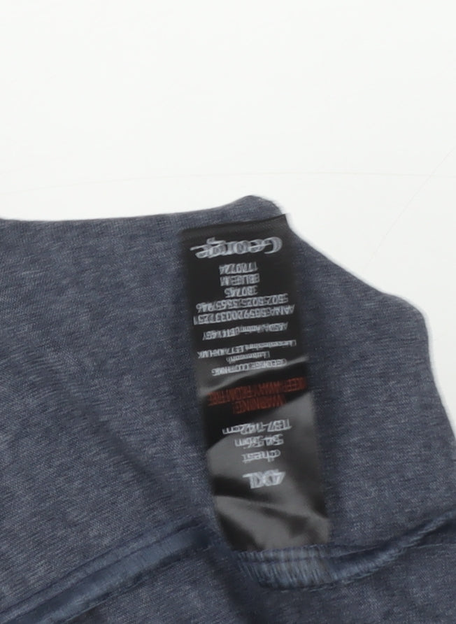 George Men's Blue Star Wars Stormtrooper Christmas 4XL Graphic T-Shirt