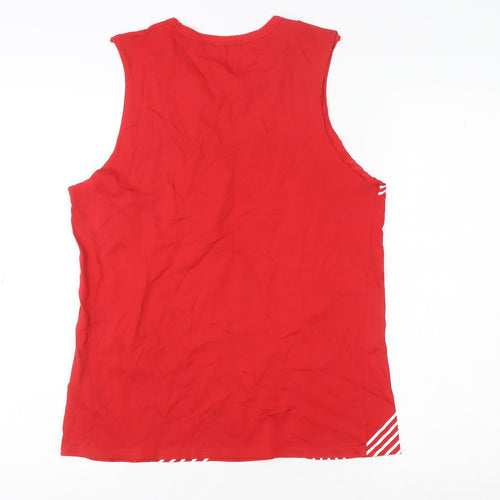 Joe Fresh Men's Red Sleeveless Patriotic Graphic T-Shirt M