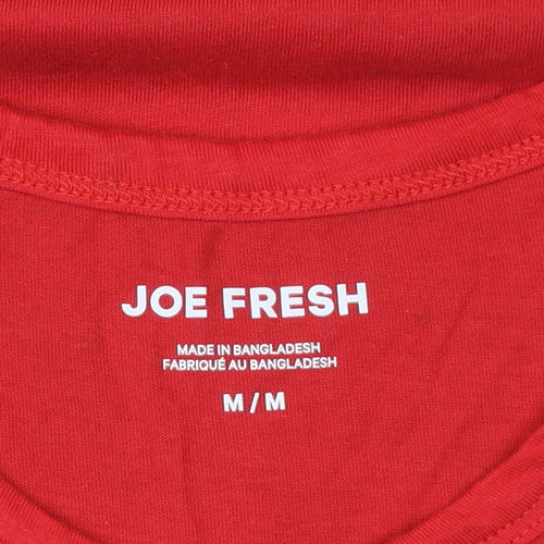 Joe Fresh Men's Red Sleeveless Patriotic Graphic T-Shirt M