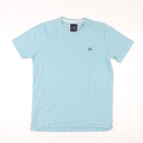 Crew Clothing Women Blue Medium Cotton Basic T-Shirt