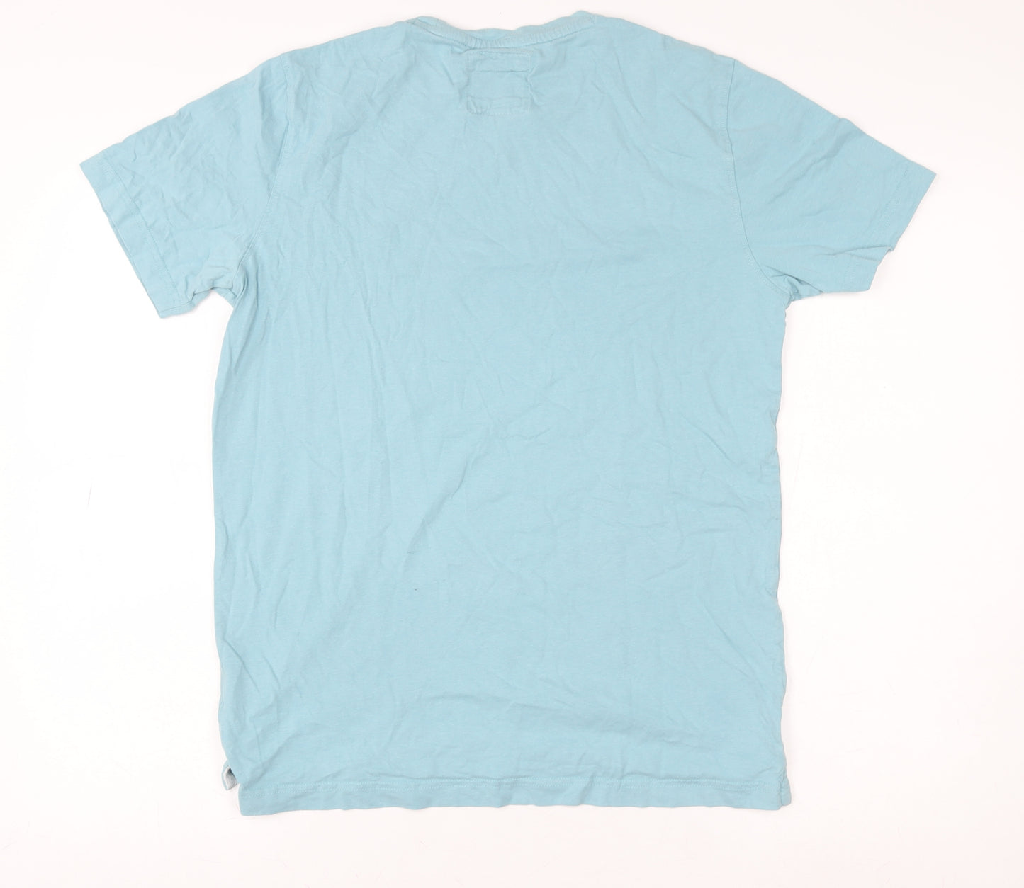 Crew Clothing Women Blue Medium Cotton Basic T-Shirt
