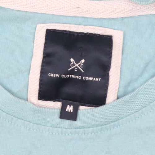 Crew Clothing Women Blue Medium Cotton Basic T-Shirt