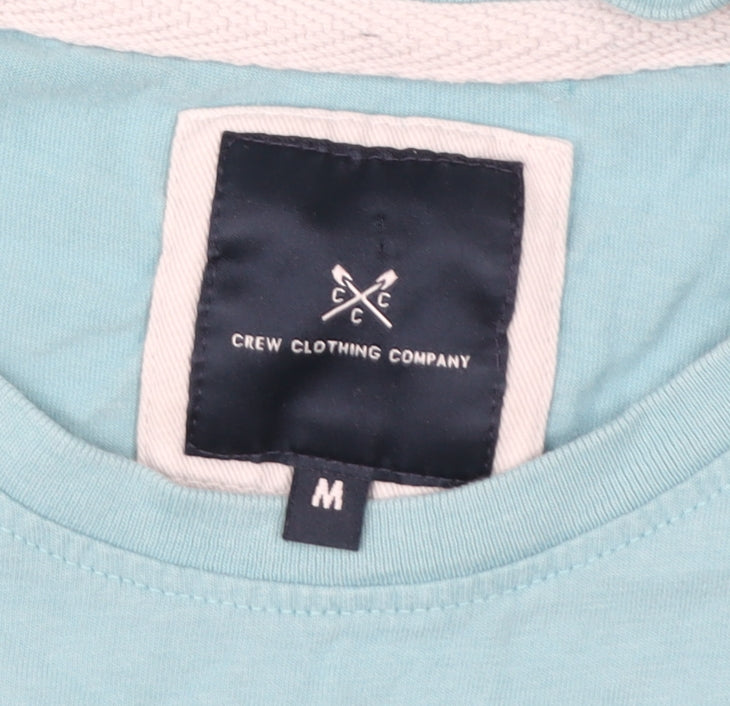 Crew Clothing Women Blue Medium Cotton Basic T-Shirt