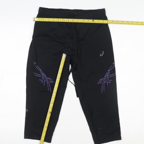 Asics Womens Black XL Jogger Activewear Trousers 84% Polyamide 16% Elastane