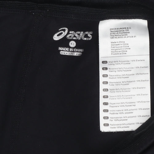 Asics Womens Black XL Jogger Activewear Trousers 84% Polyamide 16% Elastane