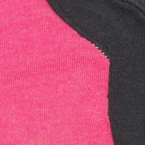 Nike Teens Black Pink Colourblock Pullover Sweatshirt L 152-158cm