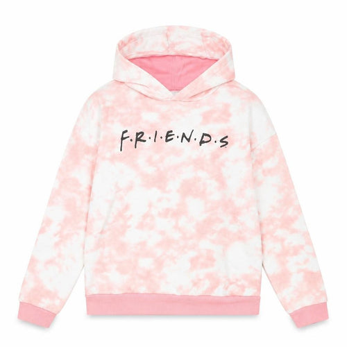 Girls Friends Pink Tie-Dye Pullover Hoodie 8 Years Cotton Blend