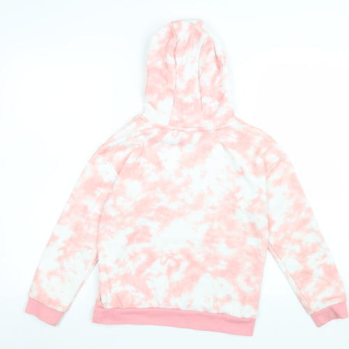 Girls Friends Pink Tie-Dye Pullover Hoodie 8 Years Cotton Blend