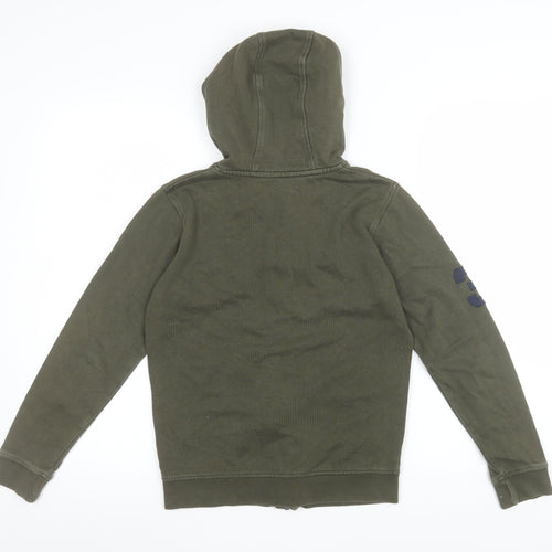 U.S. Polo Assn. Boys Green Full Zip Fleece Hoodie 9-10 Years