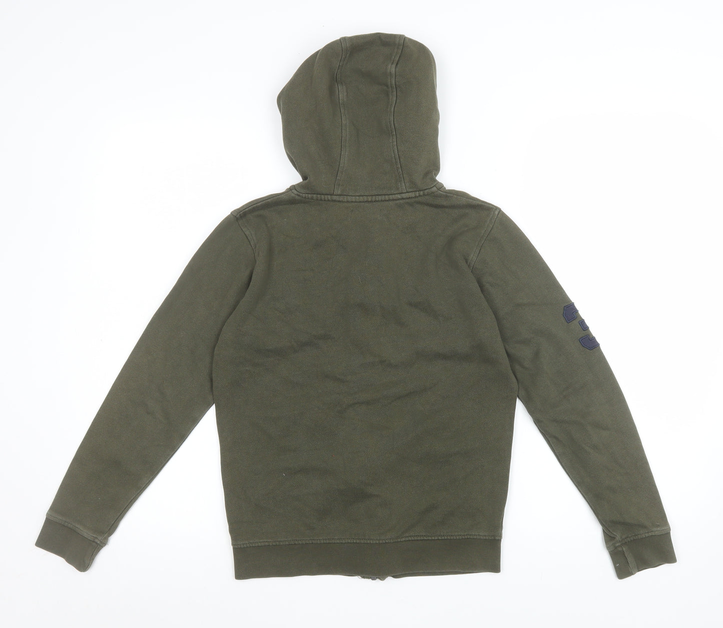 U.S. Polo Assn. Boys Green Full Zip Fleece Hoodie 9-10 Years