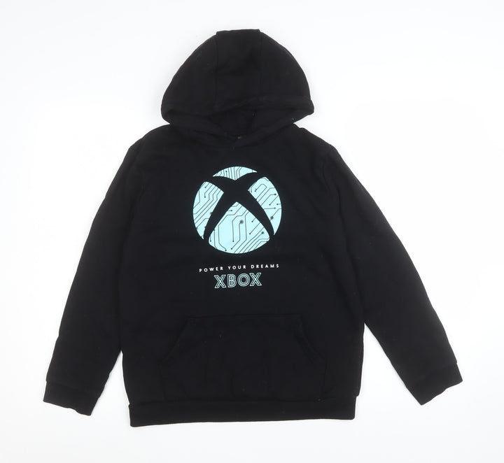Xbox Boys Black Pullover Hoodie 11-12 Years Fleece Graphic Print