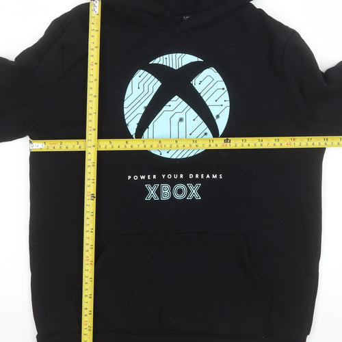 Xbox Boys Black Pullover Hoodie 11-12 Years Fleece Graphic Print