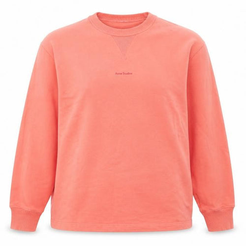 Acne Studios Women Coral Pink Cotton Pullover Sweatshirt M