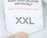 JustHoods AWDis Men's Grey 2XL Pullover Hoodie Foundry Gym Logo