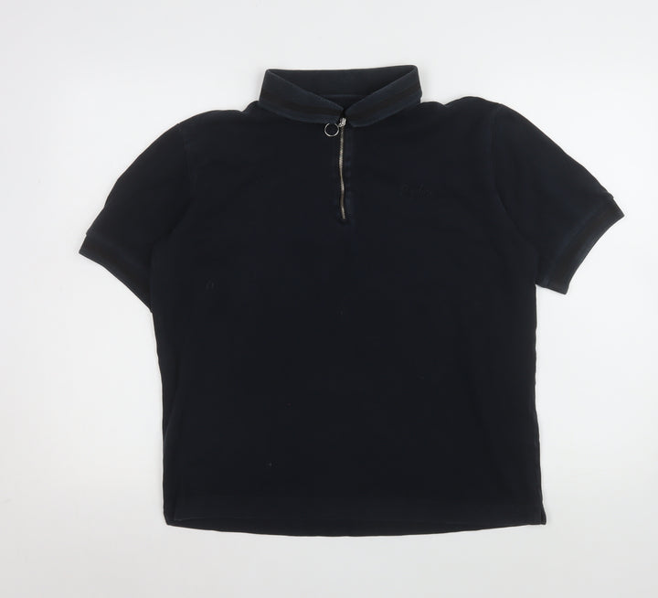 Rapha Men's Black 1/4 Zip Cycling Polo Shirt Size M