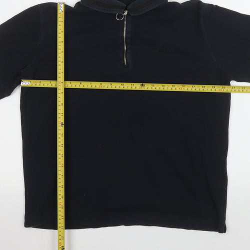 Rapha Men's Black 1/4 Zip Cycling Polo Shirt Size M