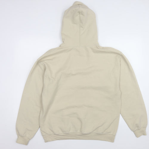 Goose and Gander Men's Beige Pullover Hoodie Size M Logo Sweatshirt