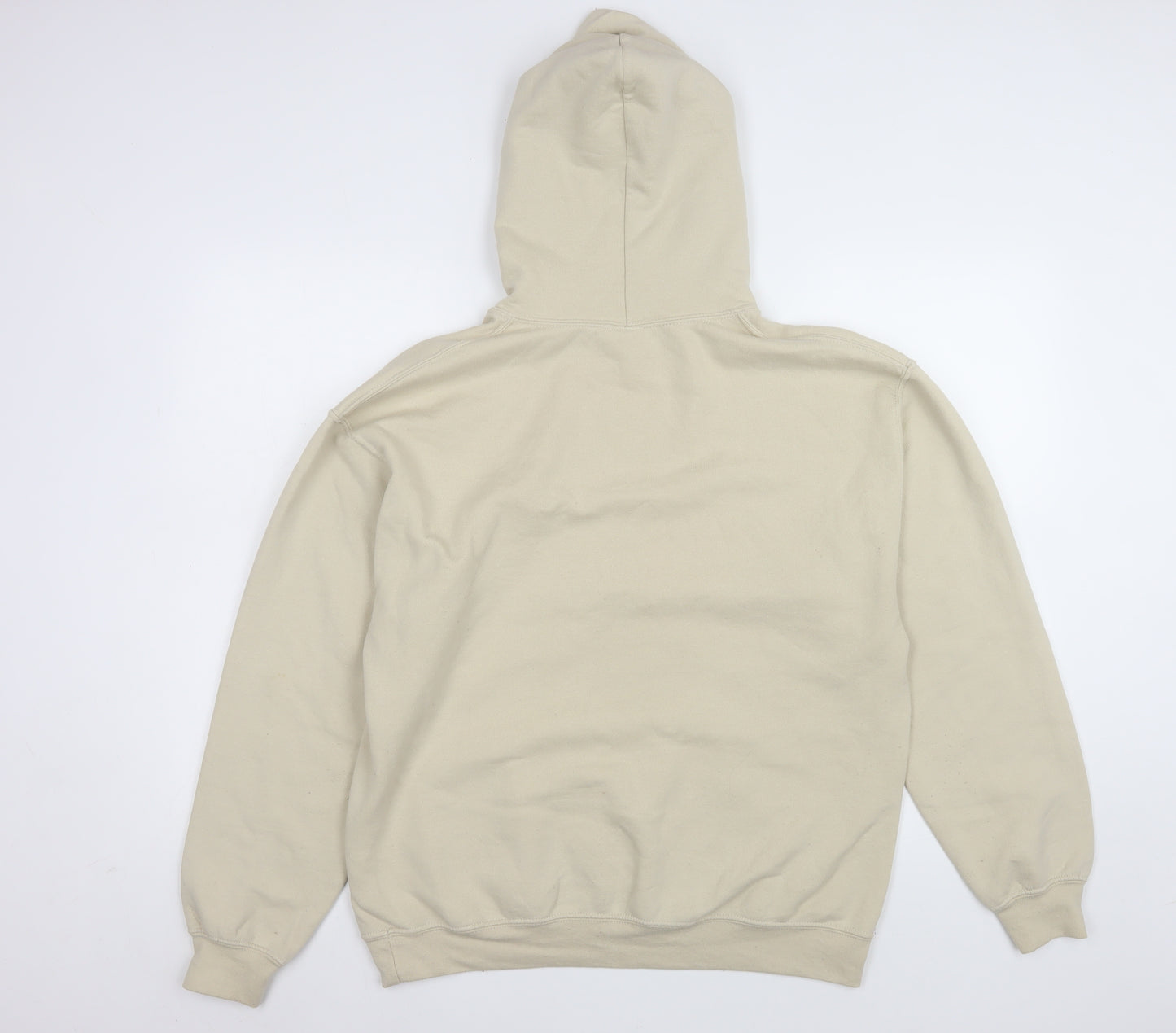 Goose and Gander Men's Beige Pullover Hoodie Size M Logo Sweatshirt