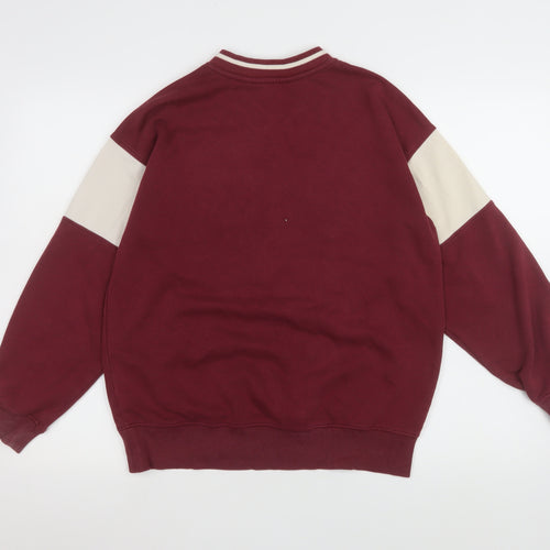H&M Girls Red Hogwarts Sweatshirt 11-12 Years V-Neck Pullover