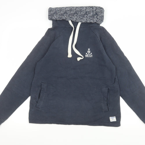Quba & Co Navy Blue Women's Size 8 Pullover Hoodie with Anchor Logo