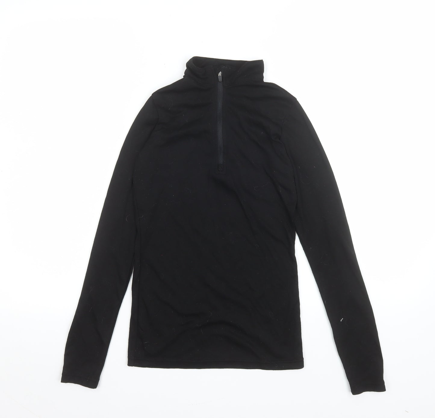 Peter Storm Womens Black Long Sleeve 1/4 Zip Activewear Top Size S