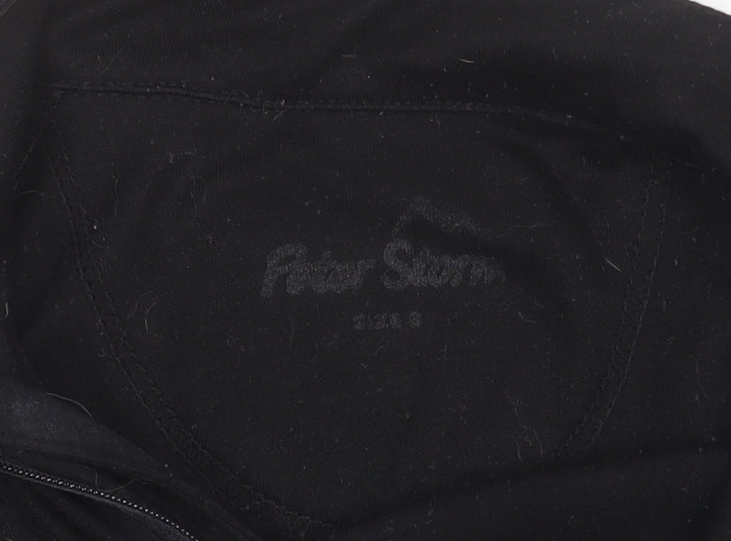 Peter Storm Womens Black Long Sleeve 1/4 Zip Activewear Top Size S