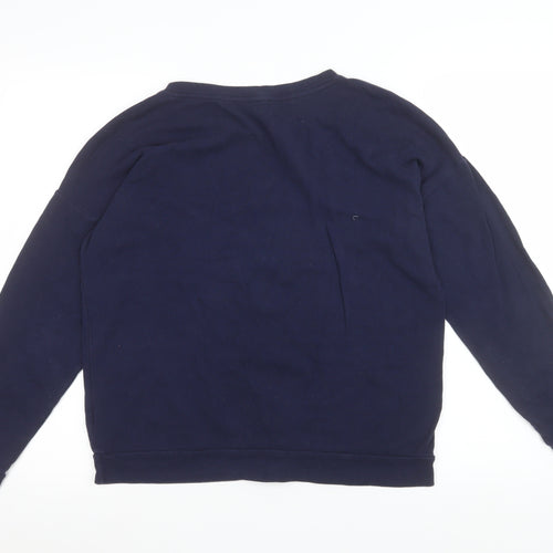 Next Women’s Navy Christmas Sequin Gingerbread Sweatshirt UK 10