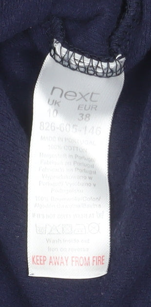 Next Women’s Navy Christmas Sequin Gingerbread Sweatshirt UK 10