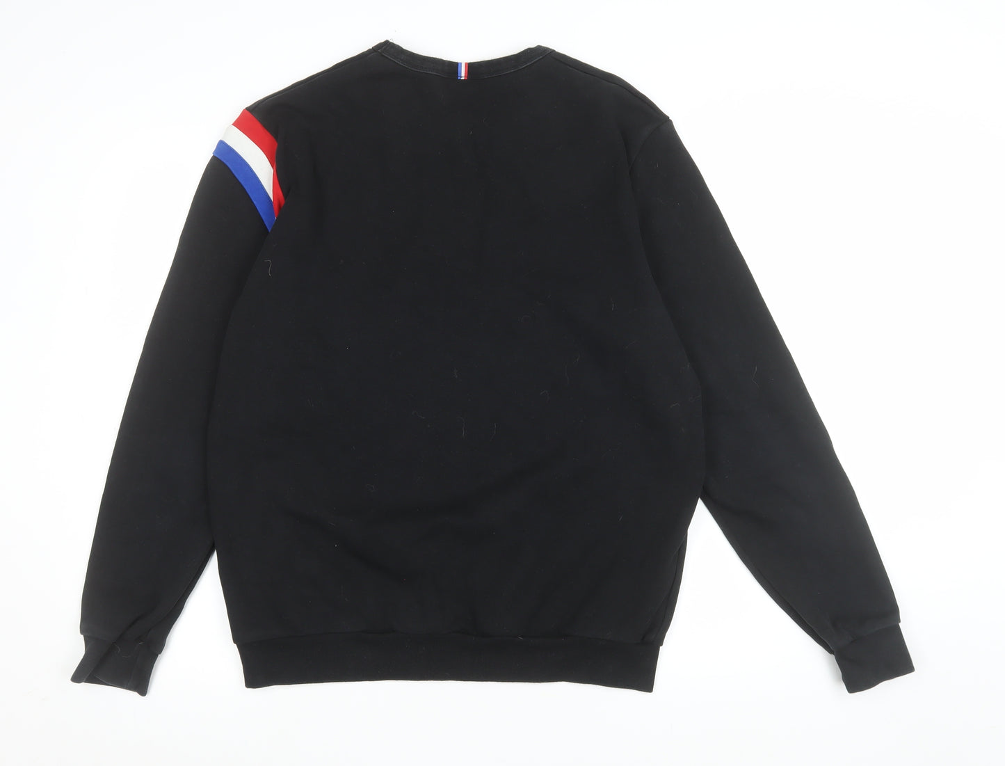 Le Coq Sportif Mens Black L Pullover Sweatshirt Crew Neck