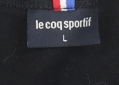 Le Coq Sportif Mens Black L Pullover Sweatshirt Crew Neck