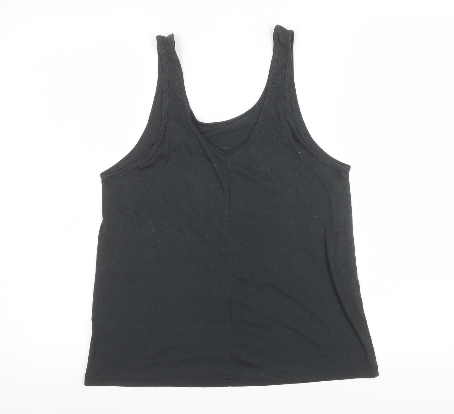 Reebok Womens Black Medium Racerback Tank Top Athletic Speedwick Gym Vest