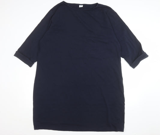 Cotton Traders Men's Navy Blue 2XL Regular Fit 3/4 Sleeve T-Shirt