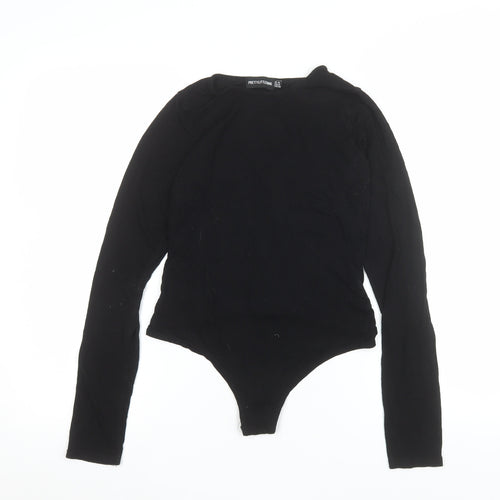 PrettyLittleThing Women's Black Long Sleeve Bodysuit Size 10