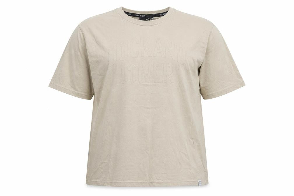 Duck and Cover Women’s Beige 2XL Cotton Short Sleeve T-Shirt